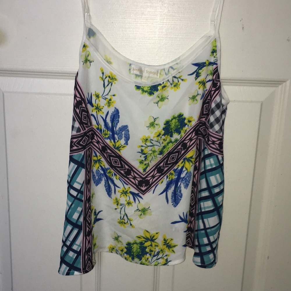 Floral Loose Cropped Tank Top🌸